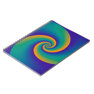 Abstrakt Background Spirals soft V Notizblock
