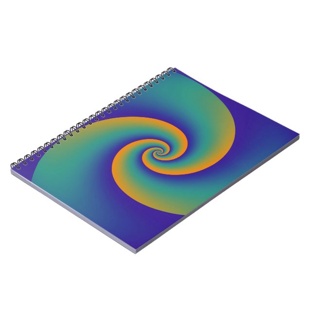 Abstrakt Background Spirals soft V Notizblock (Linke Seite)