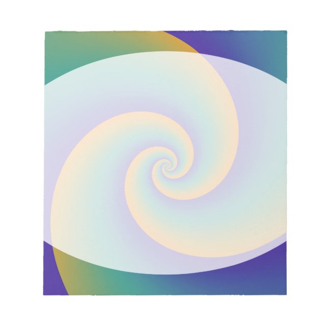 Abstrakt Background Spirals soft V Notizblock (Vorderseite)