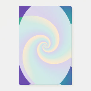 Abstrakt Background Spirals soft V Post-it Klebezettel