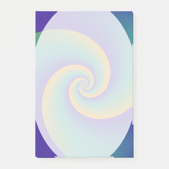 Abstrakt Background Spirals soft V Post-it Klebezettel (Vorderseite)