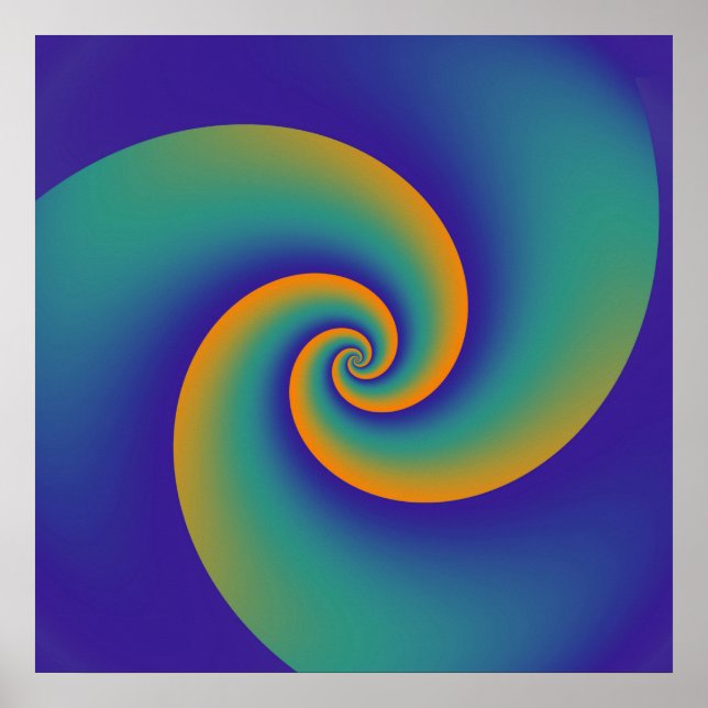Abstrakt Background Spirals soft V Poster (Vorne)