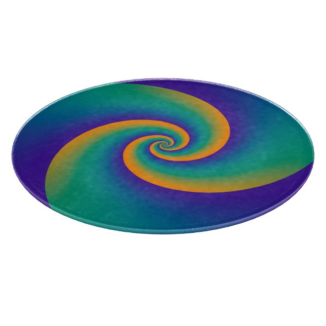 Abstrakt Background Spirals soft V Schneidebrett (Ecke)