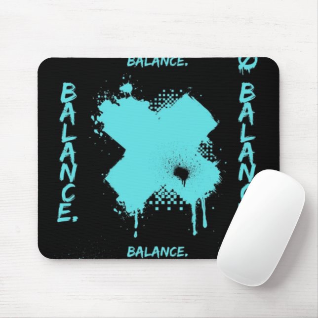 Abstrakt Balance Grafik-Mauspad - Modern Mousepad (Mit Mouse)