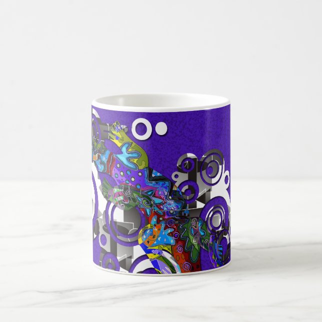 Abstrakt BALI Gecko Kaffeetasse (Mittel)