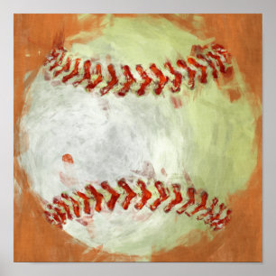 Abstrakt Baseball Poster