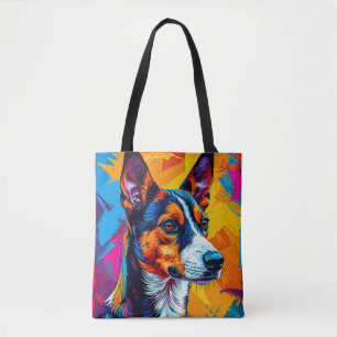 Abstrakt Basenji Dog Portrait