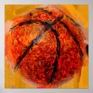 Abstrakt Basketball Poster