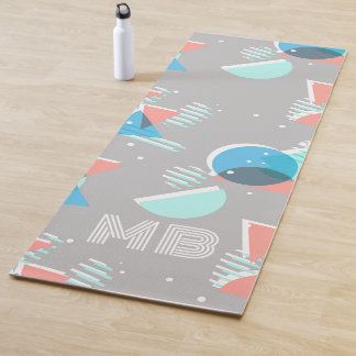 Abstrakt Bauhaus Halbkreise Mod Pop Art Muster Yogamatte