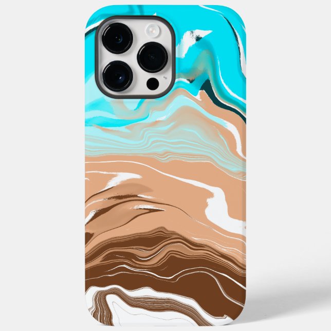 Abstrakt Beach Fluid Art Case-Mate iPhone Hülle (Rückseite)