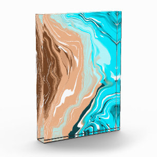 Abstrakt Beach Fluid Art Fotoblock