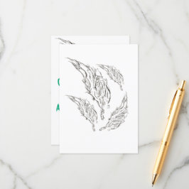 abstrakt begleitkarte