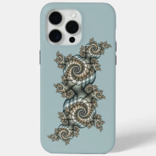 Abstrakt Beige Light Blue Fraktal Kunstgalerie Case-Mate iPhone Hülle