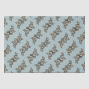 Abstrakt Beige Light Blue Fraktal Kunstgalerie Seidenpapier