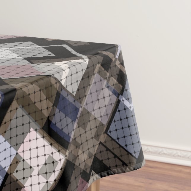 Abstrakt, beige, schwarz tischdecke (Beispiel)