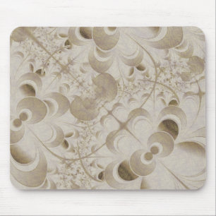 Abstrakt-beigefarbenes Muster Mousepad