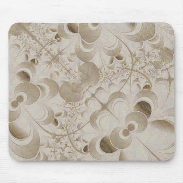 Abstrakt-beigefarbenes Muster Mousepad (Vorne)