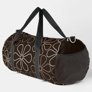 Abstrakt Big Blume Konturen Browns & Cremes Duffle Bag