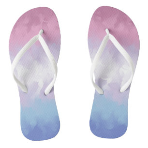 Abstrakt Bigender-Stolzflagge Flip Flops
