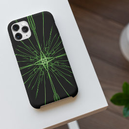Abstrakt Black Green Neon Symmetrisch Case-Mate iPhone Hülle