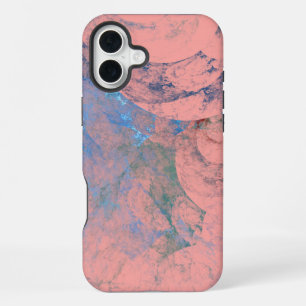 Abstrakt-blau-grün und rosa iPhone 16 plus hülle