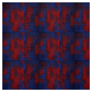 Abstrakt Blau/Rot Stoff