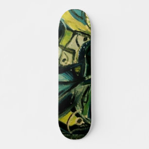 Abstrakt Blau Skateboard