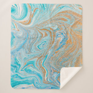 Abstrakt-blaue Marmorstruktur Sherpadecke