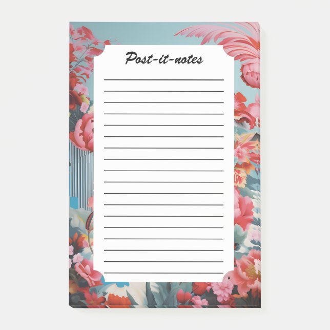 Abstrakt Blossom Petal Dreams Post-it Klebezettel (Vorderseite)