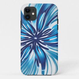 Abstrakt Blue Blume Art Deco Case-Mate iPhone Hülle