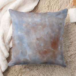 Abstrakt Blue Brown Grunge Kissen