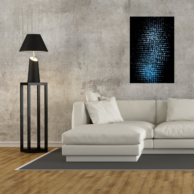 Abstrakt Blue Cubes Poster (Von Creator hochgeladen)