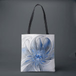Abstrakt Blue Gray Fraktal Art Blume<br><div class="desc">Einzigartige Fantasy-Blume in Blau- und Grautönen,  abstrakt und elegant. Design für Ihre Schulterhaut und mehr.</div>