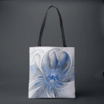 Abstrakt Blue Gray Fraktal Art Blume<br><div class="desc">Einzigartige Fantasy-Blume in Blau- und Grautönen, abstrakt und elegant. Design für Ihre Schulterhaut und mehr.</div>