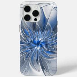 Abstrakt Blue Gray Fraktal Art Blume Case-Mate iPhone Hülle