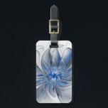 Abstrakt Blue Gray Fraktal Art Blume Gepäckanhänger<br><div class="desc">Einzigartige Fantasy-Blume in Blau- und Grautönen,  abstrakt und elegant. Design für Ihr Gepäckanhänger und mehr.</div>