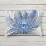 Abstrakt Blue Gray Fraktal Art Blume Kissen Für Draußen<br><div class="desc">Eine einzigartige Fantasy-Blume in Blau- und Grautönen, abstrakt und elegant. Ungewöhnliches Design für Ihr dekoratives, blumengeschmücktes Kissen im Freien und mehr.</div>