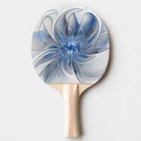 Abstrakt Blue Gray Fraktal Art Blume