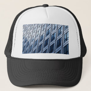 Abstrakt Blue Gray Windows Truckerkappe