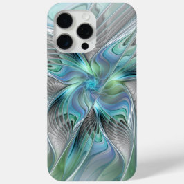 Abstrakt Blue Green Butterfly Fantasy Fraktal Art Case-Mate iPhone Hülle
