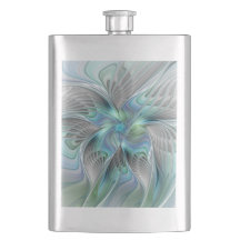 Abstrakt Blue Green Butterfly Fantasy Fraktal Art