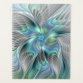Abstrakt Blue Green Butterfly Fantasy Fraktal Art Planer