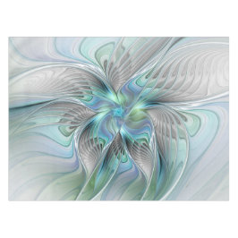 Abstrakt Blue Green Butterfly Fantasy Fraktal Art Tischdecke