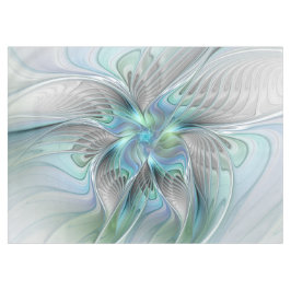 Abstrakt Blue Green Butterfly Fantasy Fraktal Art Tischdecke