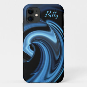 Abstrakt Blue Heart iPhone 5 Fall *Personalize* 11 Hülle
