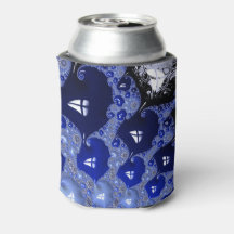 Abstrakt Blue Ombre Fraktal Bubbles