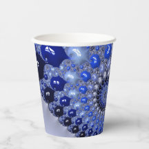 Abstrakt Blue Ombre Fraktal Bubbles