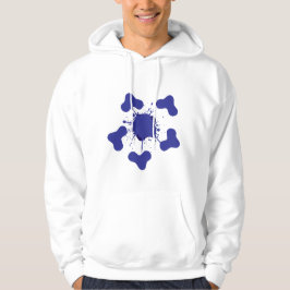 Abstrakt Blue Splash Hoodie