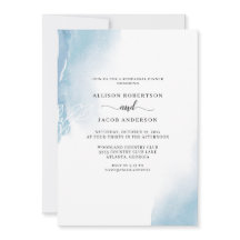 Abstrakt Blue Watercolor Probe