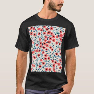 Abstrakt: Blühendes Vintages Muster. T-Shirt